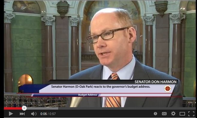 Sen. Harmon reacts to the governor's budget plan